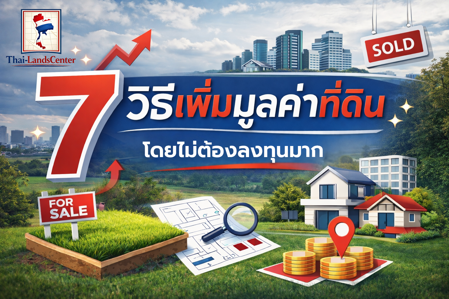 บทความที่ 3 7 วิธีเพิ่มมูลค่าที่ดินโดยไม่ต้องลงทุนมาก