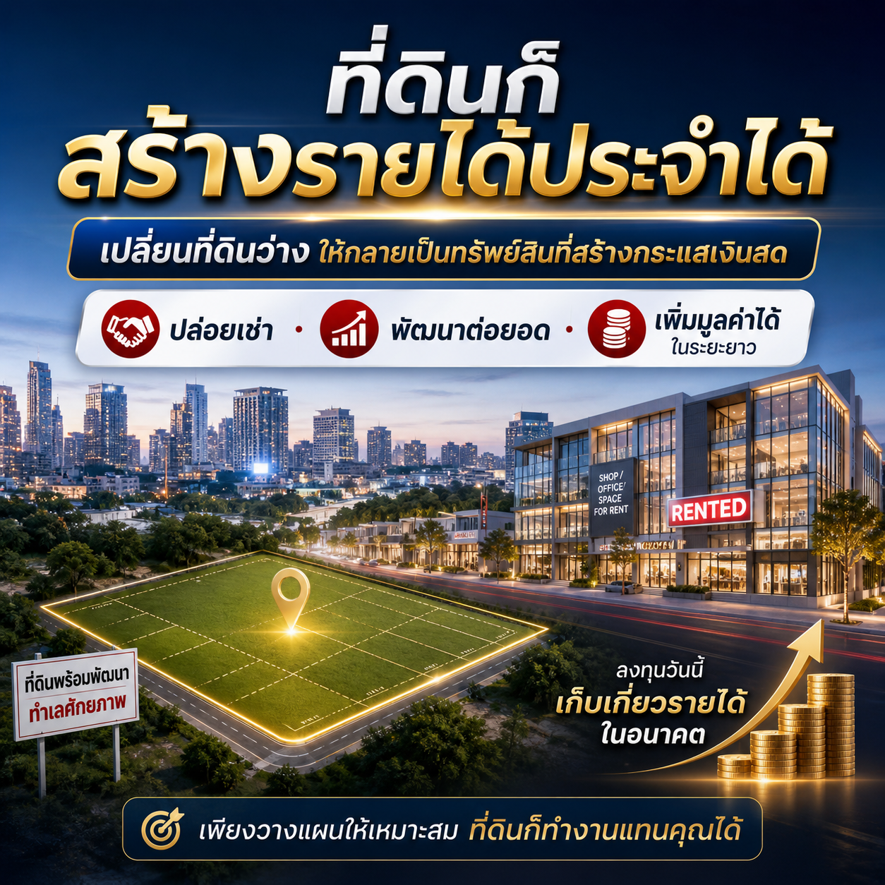 ที่ดินก็สร้างรายได้ประจำได้